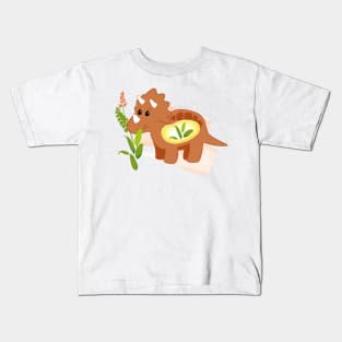 triceratops Kids T-Shirt